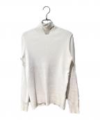 PRADAプラダ）の古着「TURTLE-NECK RIBBED COTTON SWEAT」｜ホワイト