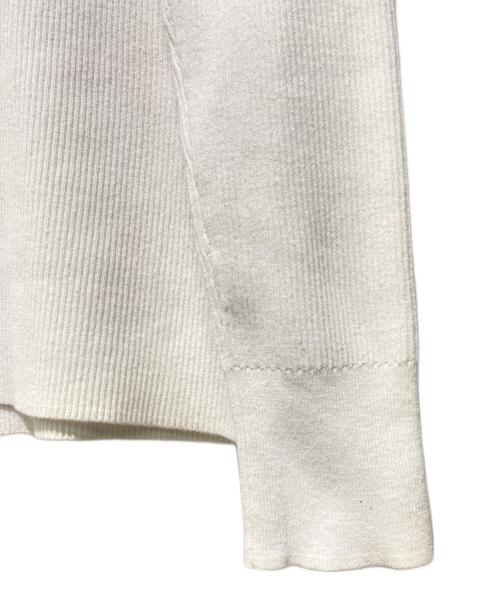 PRADA（プラダ）PRADA (プラダ) TURTLE-NECK RIBBED COTTON SWEAT ホワイト サイズ:Sの古着・服飾アイテム