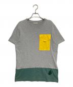 MONCLER×J.W.ANDERSONモンクレール×ジェイダブリューアンダーソン）の古着「SS T-SHIRT」｜グレー×グリーン