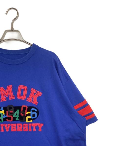 amok（アモク）amok (アモク) カットソー ブルー×レッド サイズ:Lの古着・服飾アイテム