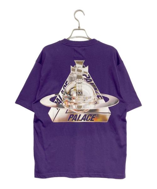 PALACE（パレス）PALACE (パレス) Vivienne Westwood (ヴィヴィアンウエストウッド) オーブTシャツ パープル サイズ:Mの古着・服飾アイテム