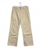 Acne studiosアクネ ストゥディオス）の古着「ダブルニーパンツ」｜アイボリー