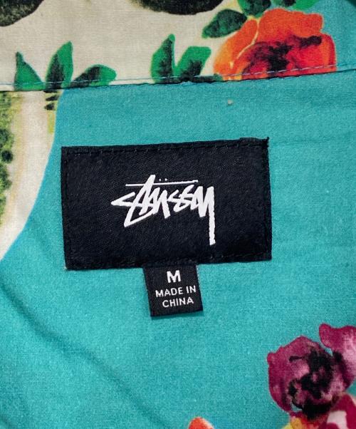 stussy（ステューシー）stussy (ステューシー) Skull Pattern Shirt グリーン サイズ:Mの古着・服飾アイテム