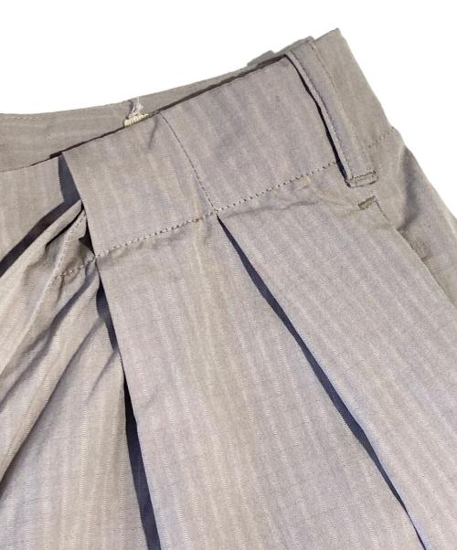 AURALEE（オーラリー）AURALEE (オーラリー) WASHED FINX RIPSTOP CHAMBRAY BELTED PANTS ライトグレー サイズ:1の古着・服飾アイテム