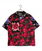 PRADA×FRANKENSTEIN×UNIVERSAL STUDIOSプラダ×フランケンシュタイン×ユニバーサル・スタジオ）の古着「オープンカラーシャツ」｜レッド