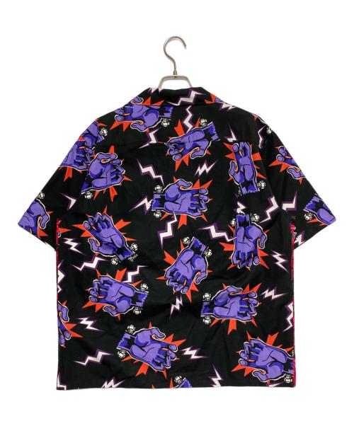 PRADA（プラダ）PRADA (プラダ) FRANKENSTEIN (フランケンシュタイン) UNIVERSAL STUDIOS (ユニバーサル・スタジオ) オープンカラーシャツ レッド サイズ:Mの古着・服飾アイテム