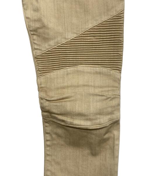 BALMAIN（バルマン）BALMAIN (バルマン) バイカーパンツ ベージュ サイズ:30の古着・服飾アイテム