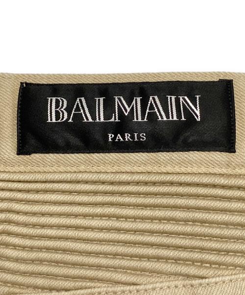 BALMAIN（バルマン）BALMAIN (バルマン) バイカーパンツ ベージュ サイズ:30の古着・服飾アイテム