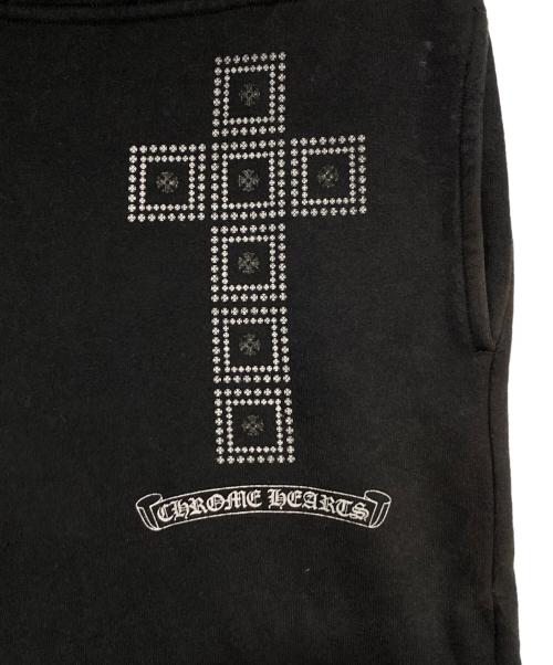 CHROME HEARTS（クロムハーツ）CHROME HEARTS (クロムハーツ) フレームドクロス スウェットパンツ ブラック サイズ:Lの古着・服飾アイテム