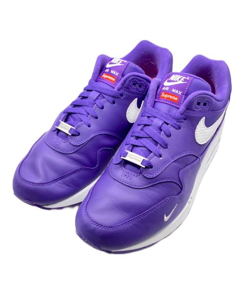 NIKE（ナイキ）NIKE (ナイキ) SUPREME (シュプリーム) Air Max 1 '87 SP パープル サイズ:28cm(US10)の古着・服飾アイテム