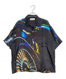 flagstuff（フラグスタフ）の古着「NIGHT SHIFT SILK S/S SHIRT」｜ブラック