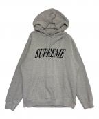 SUPREMEシュプリーム）の古着「Crossover Hooded Sweatshirt」｜ライトグレー