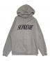 SUPREME（シュプリーム）の古着「Crossover Hooded Sweatshirt」｜ライトグレー