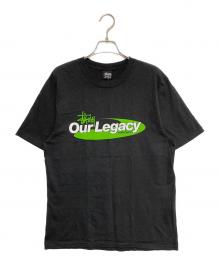 stussy×OUR LEGACY（ステューシー×アワーレガシー）の古着「Work Shop Swirl Tee」｜ブラック