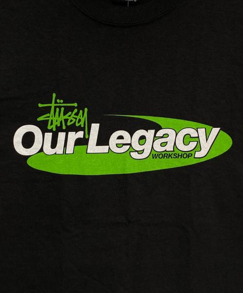 stussy（ステューシー）stussy (ステューシー) OUR LEGACY (アワーレガシー) Work Shop Swirl Tee ブラック サイズ:Sの古着・服飾アイテム