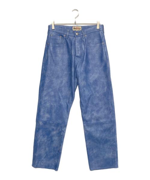 stussy（ステューシー）stussy (ステューシー) BIG OL’JEAN STONEWASHED LEATHER ブルー サイズ:28の古着・服飾アイテム