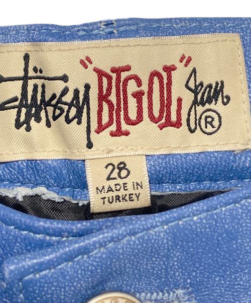 stussy（ステューシー）stussy (ステューシー) BIG OL’JEAN STONEWASHED LEATHER ブルー サイズ:28の古着・服飾アイテム