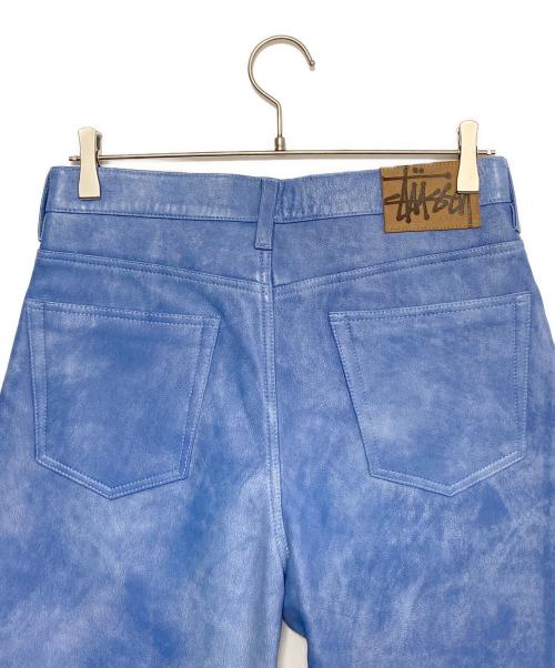 stussy（ステューシー）stussy (ステューシー) BIG OL’JEAN STONEWASHED LEATHER ブルー サイズ:28の古着・服飾アイテム