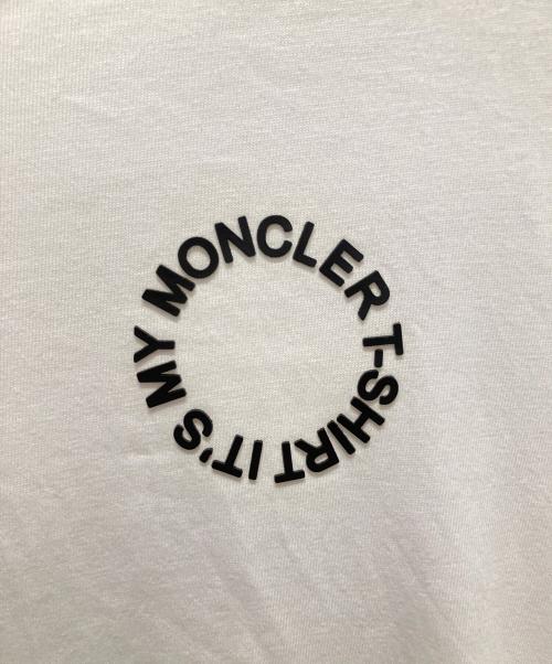 MONCLER（モンクレール）MONCLER (モンクレール) IT'S MY MONCLER T-SHIRT/ロゴデザインTシャツ ホワイト サイズ:Sの古着・服飾アイテム