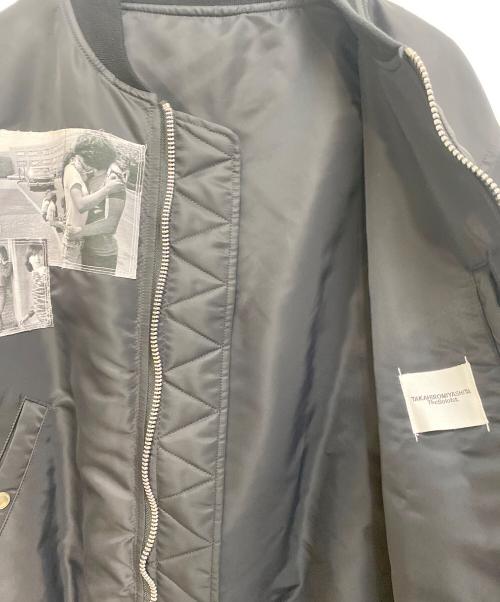 TAKAHIROMIYASHITA TheSoloIst.（タカヒロミヤシタ ザソロイスト）TAKAHIROMIYASHITA TheSoloIst. (タカヒロミヤシタ ザソロイスト) フォトコラージュオーバサイズドボマーブルゾン ブラック サイズ:44の古着・服飾アイテム