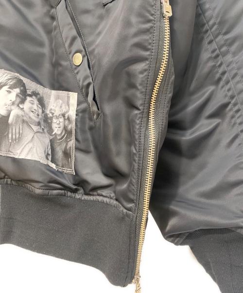 TAKAHIROMIYASHITA TheSoloIst.（タカヒロミヤシタ ザソロイスト）TAKAHIROMIYASHITA TheSoloIst. (タカヒロミヤシタ ザソロイスト) フォトコラージュオーバサイズドボマーブルゾン ブラック サイズ:44の古着・服飾アイテム