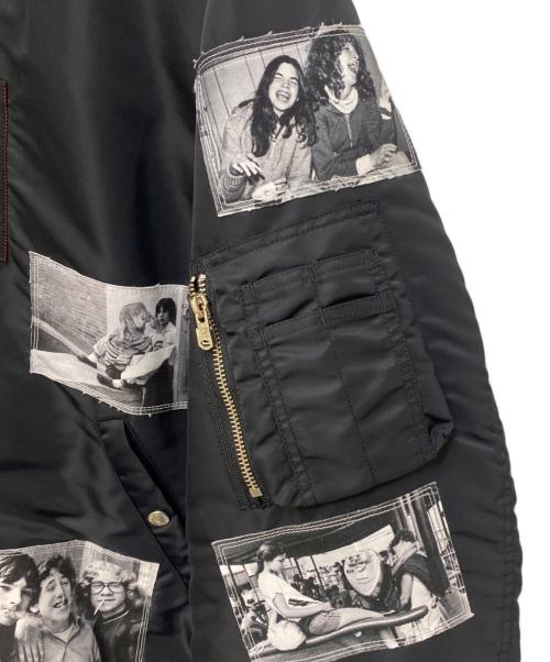 TAKAHIROMIYASHITA TheSoloIst.（タカヒロミヤシタ ザソロイスト）TAKAHIROMIYASHITA TheSoloIst. (タカヒロミヤシタ ザソロイスト) フォトコラージュオーバサイズドボマーブルゾン ブラック サイズ:44の古着・服飾アイテム