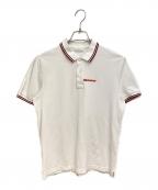 PRADA SPORTSプラダスポーツ）の古着「ロゴポロシャツ」｜ホワイト