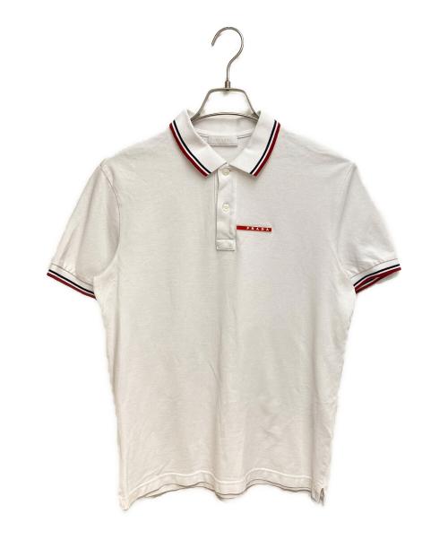PRADA SPORTS（プラダスポーツ）PRADA SPORTS (プラダスポーツ) ロゴポロシャツ ホワイト サイズ:Mの古着・服飾アイテム