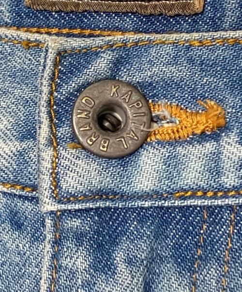 KAPITAL（キャピタル）KAPITAL (キャピタル) スタッドリメイク デニムハーフパンツ スカイブルー サイズ:32の古着・服飾アイテム