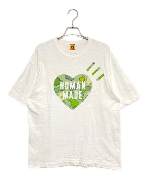 HUMAN MADE（ヒューマンメイド）HUMAN MADE (ヒューマンメイド) KAWS (カウズ) Heart Graphic T-Shirt ホワイト サイズ:Lの古着・服飾アイテム