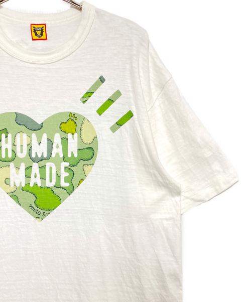HUMAN MADE（ヒューマンメイド）HUMAN MADE (ヒューマンメイド) KAWS (カウズ) Heart Graphic T-Shirt ホワイト サイズ:Lの古着・服飾アイテム
