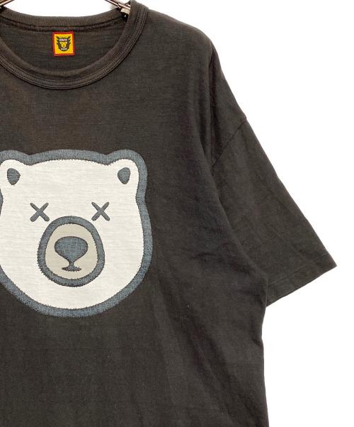 HUMAN MADE（ヒューマンメイド）HUMAN MADE (ヒューマンメイド) KAWS (カウズ) Bear T-Shirt グレー サイズ:XLの古着・服飾アイテム