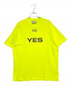 VETEMENTSヴェトモン）の古着「Yes/No T-Shirt」｜イエロー