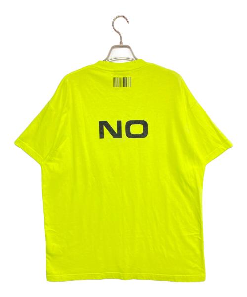 VETEMENTS（ヴェトモン）VETEMENTS (ヴェトモン) Yes/No T-Shirt イエロー サイズ:Mの古着・服飾アイテム
