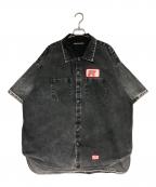RRR123 RIVINGTON roi RebisRRR123 リヴィントンロイレビス）の古着「Working man shirt」｜ブラック