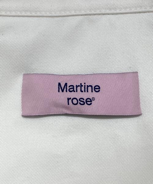 MARTINE ROSE（マーティン・ローズ）MARTINE ROSE (マーティン・ローズ) S/S OVERSHIRT ホワイト サイズ:XSの古着・服飾アイテム