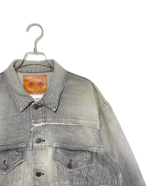 KAMIYA（カミヤ）KAMIYA (カミヤ) FULLCOUNT (フルカウント) Switching Denim Jacket グレー サイズ:Mの古着・服飾アイテム