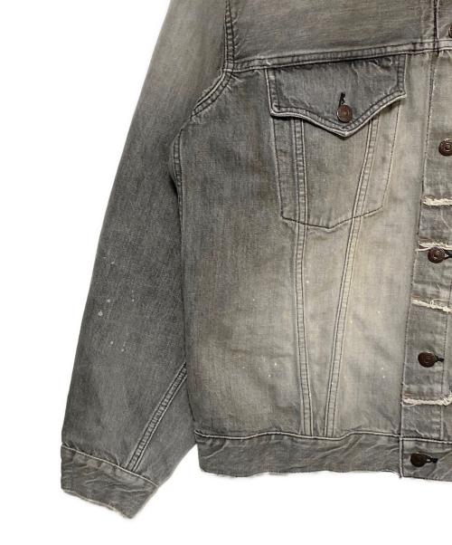 KAMIYA（カミヤ）KAMIYA (カミヤ) FULLCOUNT (フルカウント) Switching Denim Jacket グレー サイズ:Mの古着・服飾アイテム