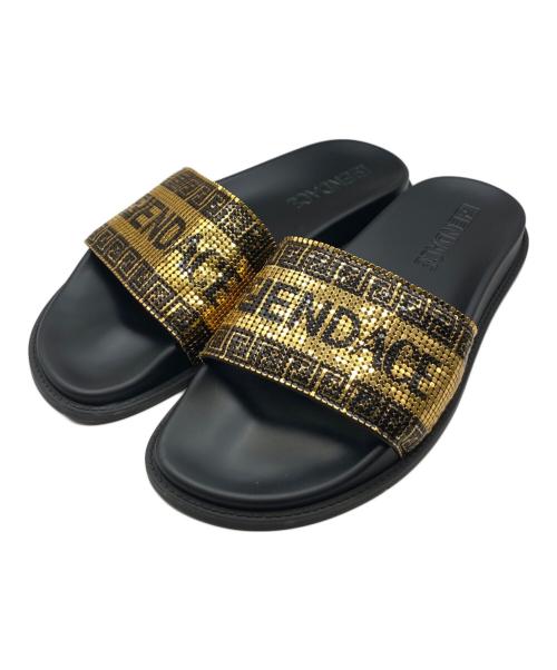 FENDI（フェンディ）FENDI (フェンディ) VERSACE (ヴェルサーチェ) サンダル ゴールド サイズ:US8の古着・服飾アイテム