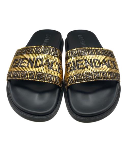 FENDI（フェンディ）FENDI (フェンディ) VERSACE (ヴェルサーチェ) サンダル ゴールド サイズ:US8の古着・服飾アイテム