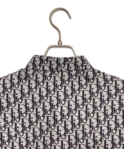 Dior（ディオール）Dior (ディオール) オブリーク シルク シャツ グレー×ブラック サイズ:40の古着・服飾アイテム