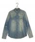 BALMAIN（バルマン）の古着「デニム ロングシャツ」｜スカイブルー