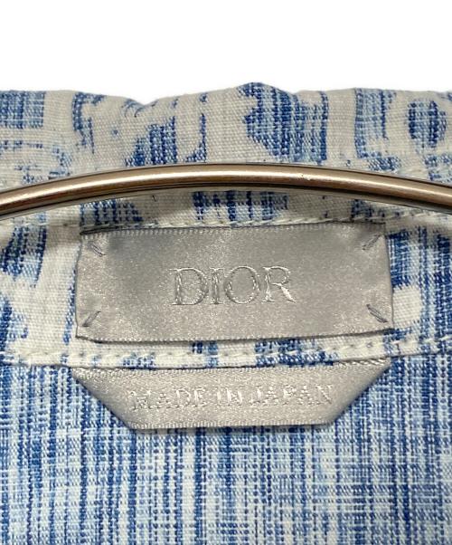Dior（ディオール）Dior (ディオール) オブリークデニムシャツ ブルー×ホワイト サイズ:39の古着・服飾アイテム