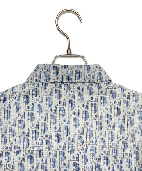 Dior（ディオール）Dior (ディオール) オブリークデニムシャツ ブルー×ホワイト サイズ:39の古着・服飾アイテム