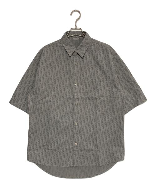 Dior（ディオール）DIOR (ディオール) オブリーク コットンデニムショートスリーブ オーバーシャツ グレー サイズ:38の古着・服飾アイテム