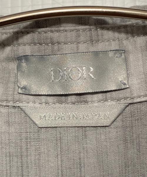 Dior（ディオール）DIOR (ディオール) オブリーク コットンデニムショートスリーブ オーバーシャツ グレー サイズ:38の古着・服飾アイテム