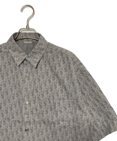 Dior（ディオール）DIOR (ディオール) オブリーク コットンデニムショートスリーブ オーバーシャツ グレー サイズ:38の古着・服飾アイテム