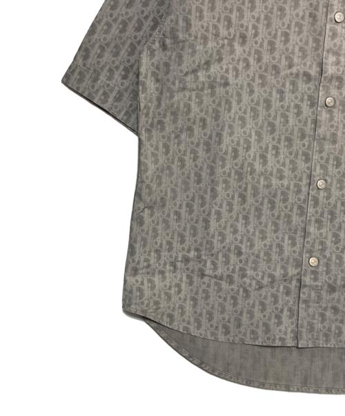 Dior（ディオール）DIOR (ディオール) オブリーク コットンデニムショートスリーブ オーバーシャツ グレー サイズ:38の古着・服飾アイテム