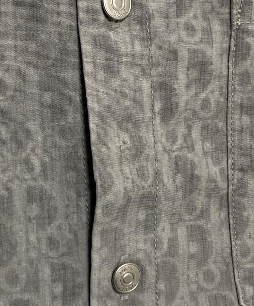 Dior（ディオール）DIOR (ディオール) オブリーク コットンデニムショートスリーブ オーバーシャツ グレー サイズ:38の古着・服飾アイテム