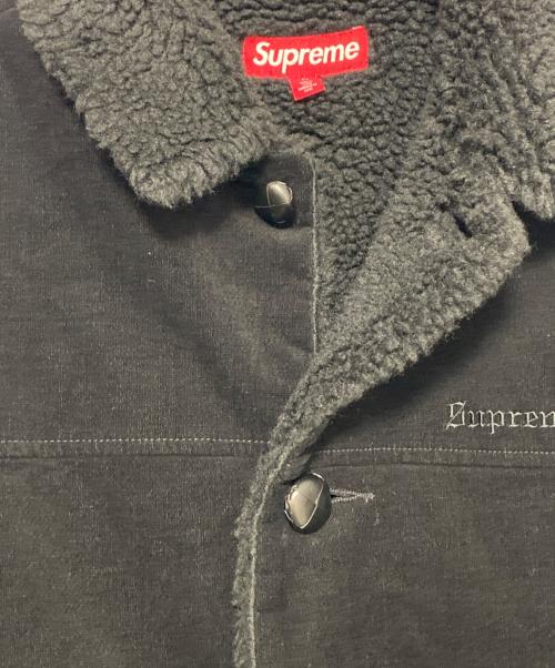SUPREME（シュプリーム）Supreme (シュプリーム) Kindermann Uncut Corduroy Car Coat ブラック サイズ:Mの古着・服飾アイテム